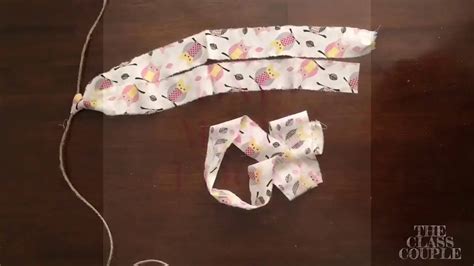 how to tie fabric on handle.